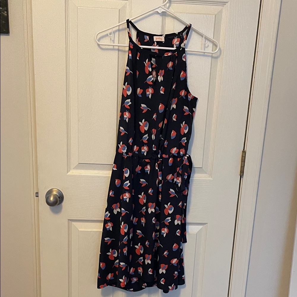 Pixley Navy Floral Mini Dress